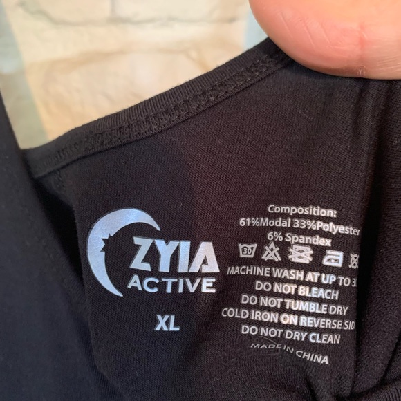 ZYIA Twist Tank Black EXUC! Size XL - Picture 5 of 5